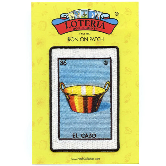 El Cazo 36 Patch Mexican Loteria Card Sublimated Embroidery Iron On