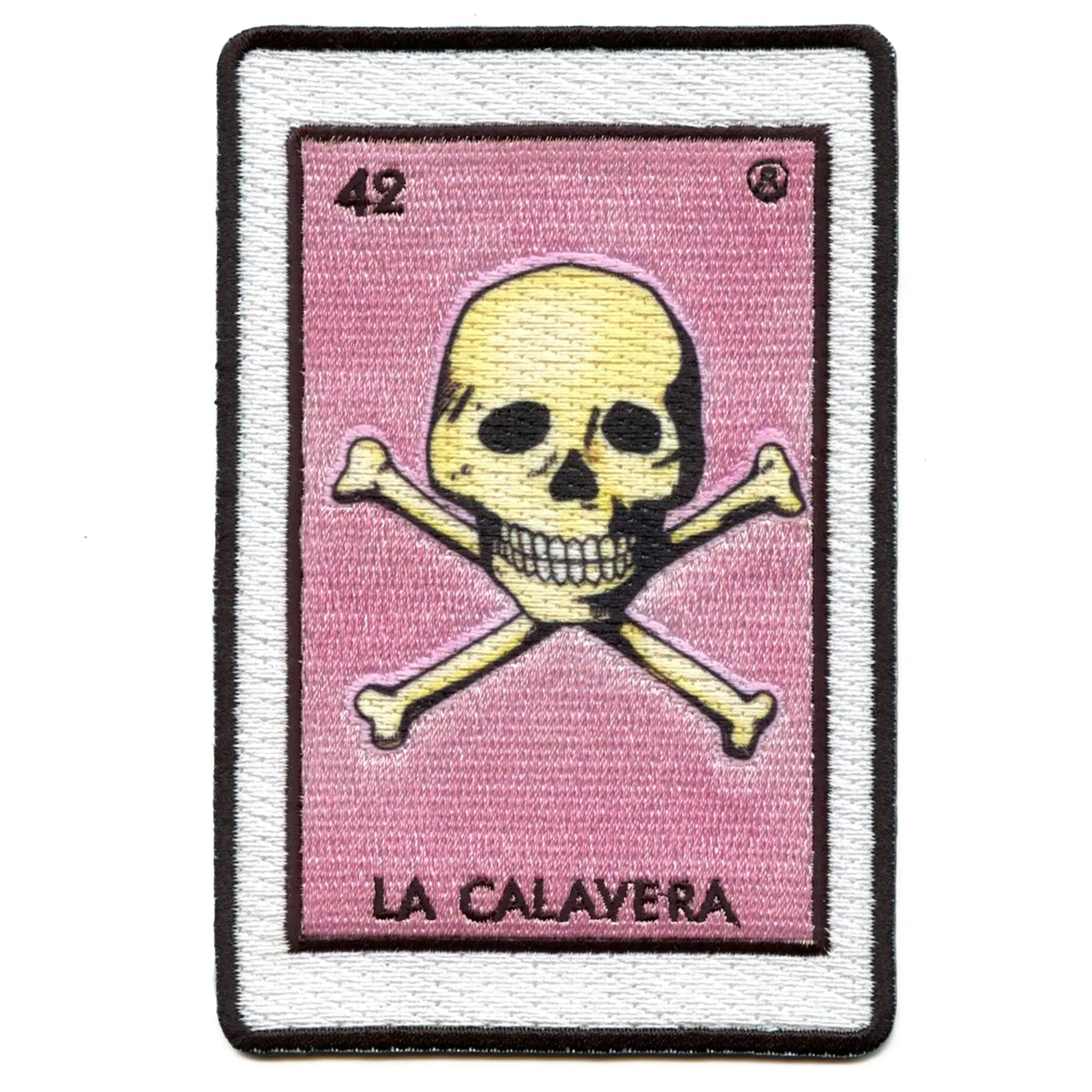 La Calavera 42 Patch Mexican Loteria Card Sublimated Embroidery Iron On