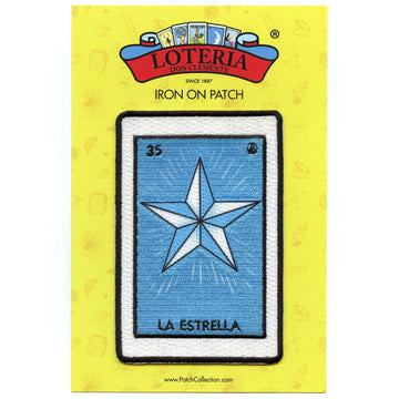 35 - La Estrella Patch Mexican Lottery Card Embroidered Iron On