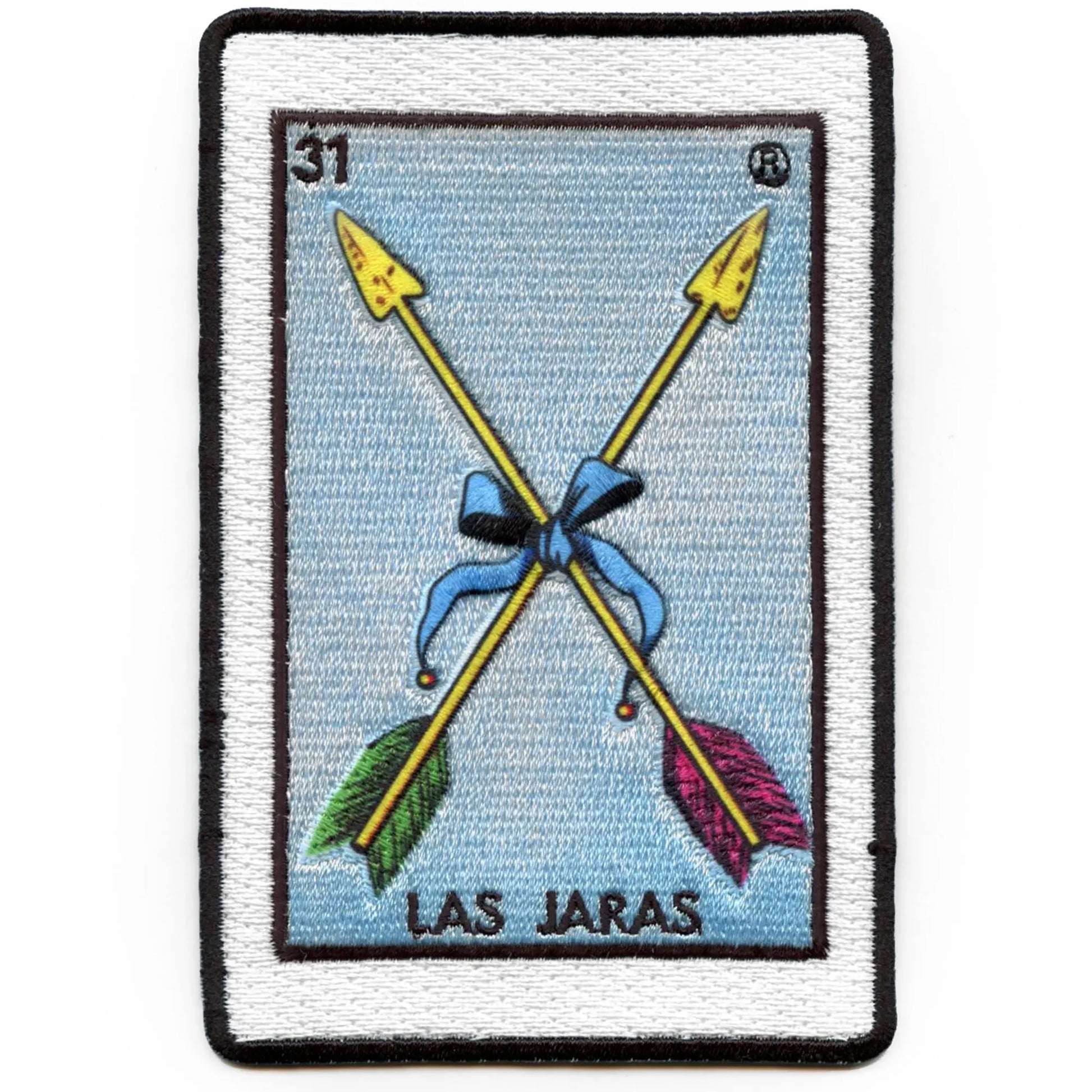 Las Jaras 31 Patch Mexican Loteria Card Sublimated Embroidery Iron On