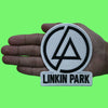 Linkin Park Band Patch Concentric White Text Logo Embroidered Iron-On