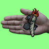 Lit Blunt Patch Marijuana Lighting Match Embroidered Iron On