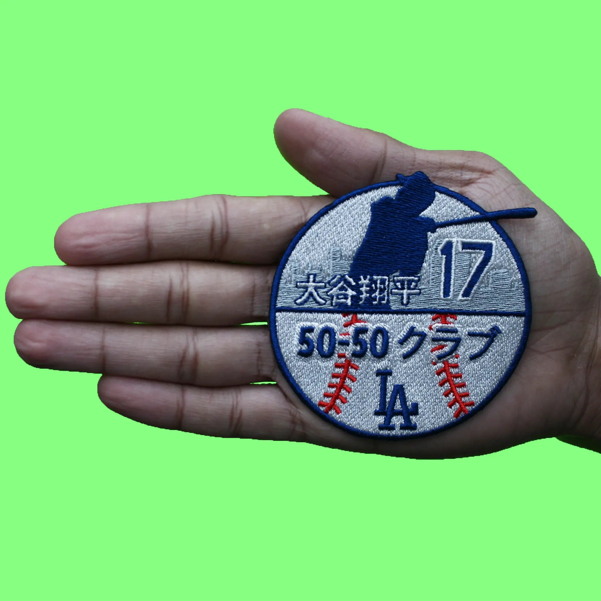 Los Angeles Dodgers Shohei Ohtani Patch 50-50 Club Japanese Embroidered Iron on