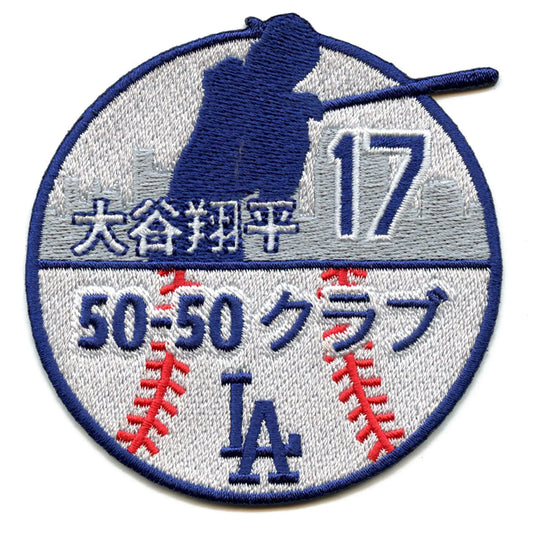 Los Angeles Dodgers Shohei Ohtani Patch 50-50 Club Japanese Embroidered Iron on