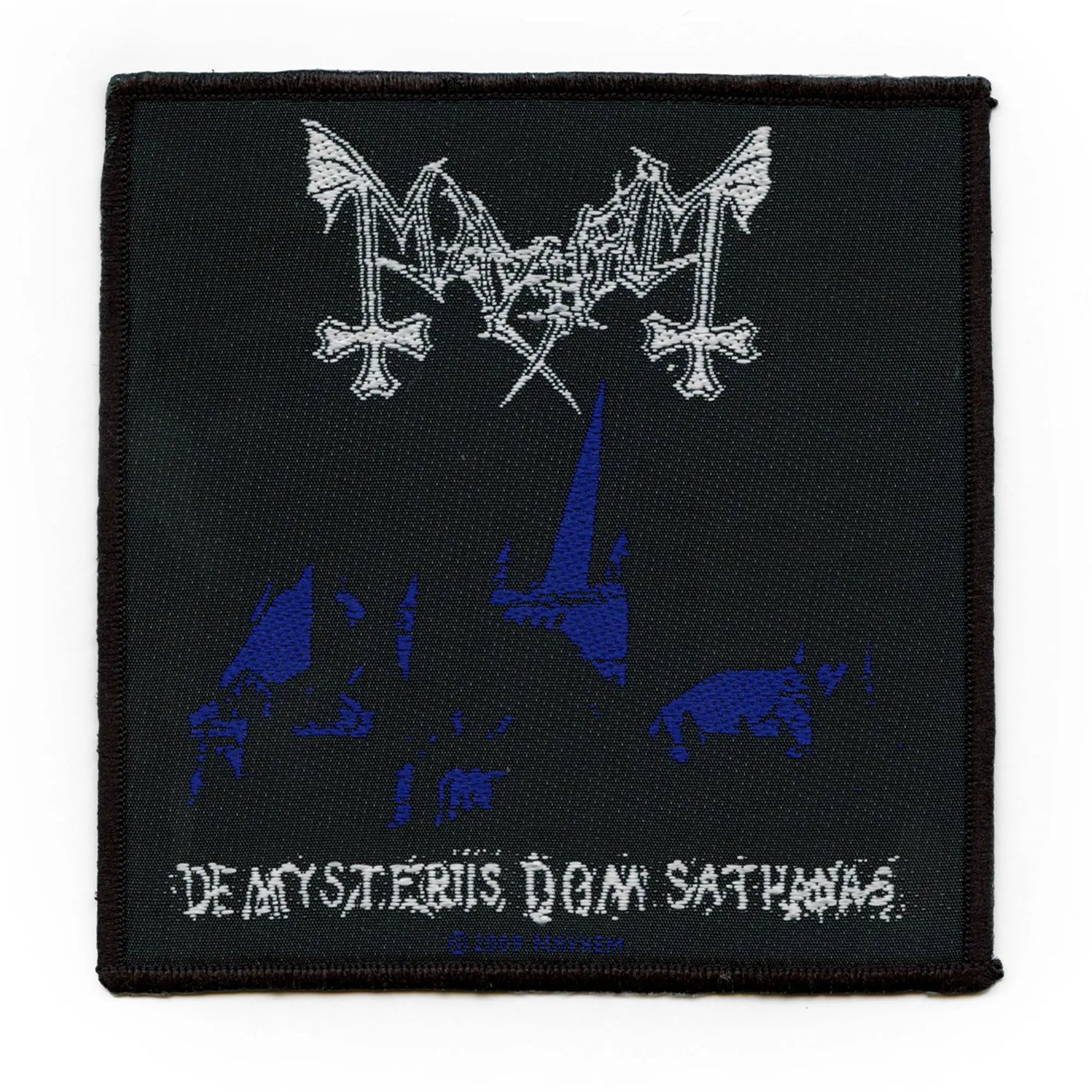 Mayhem De Mysteriis Dom Sathanas Patch Album Cover Woven Iron On