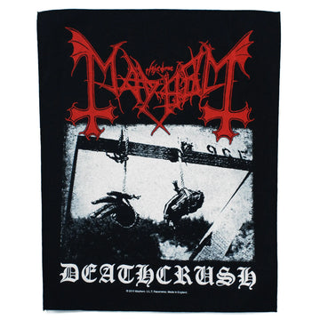 Mayhem Deathcrush Back Patch Death Black Metal XL DTG Printed Sew On