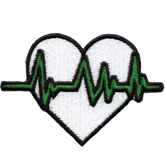 Medical Heart Rate Patch Nurse Clinical Health Embroidered Iron On