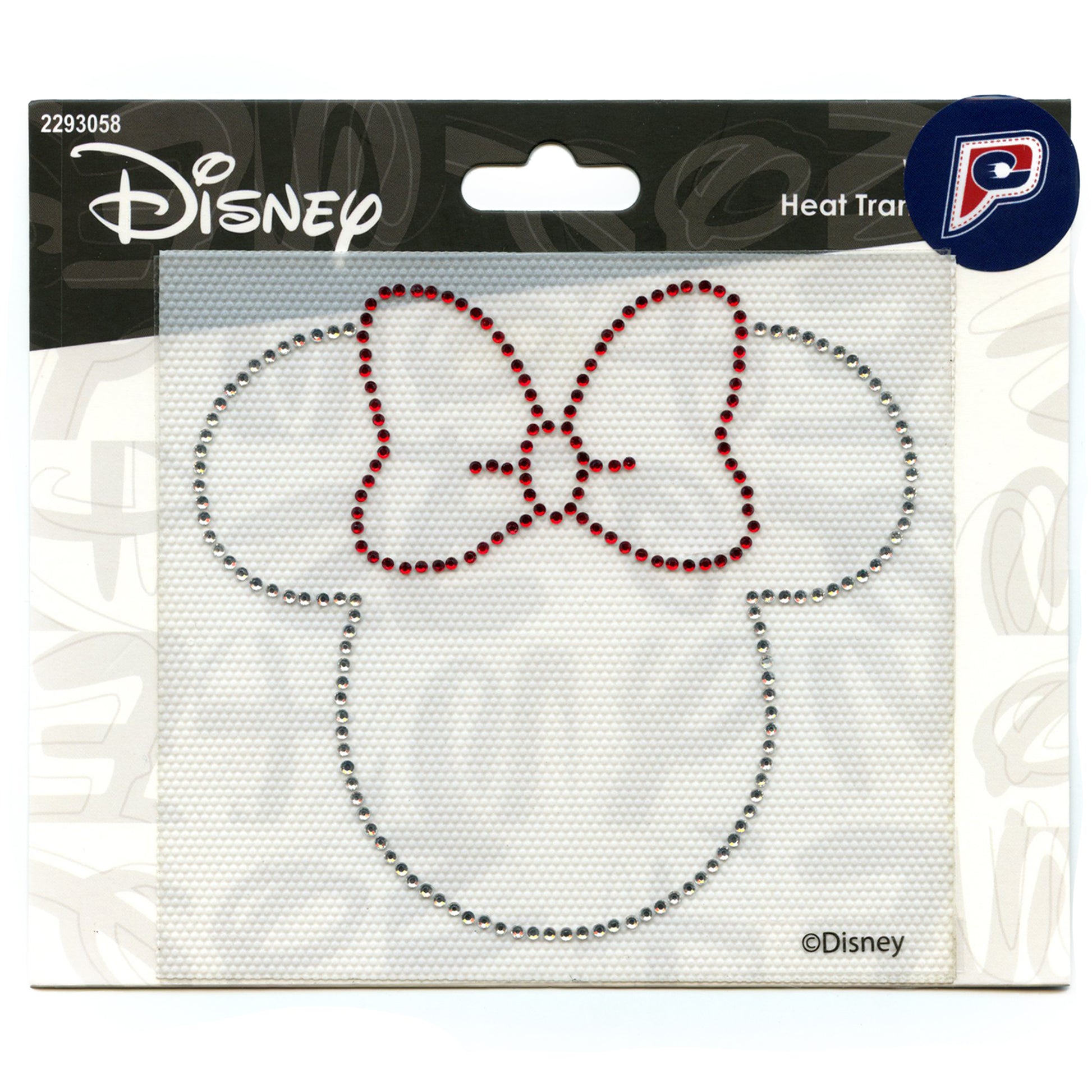 Minnie Mouse Rhinestone Head Patch Disney Mickey Cartoon Applique Iron On