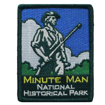 Minute Man National Historical Park Patch World Travel Massachusetts Embroidered Iron On