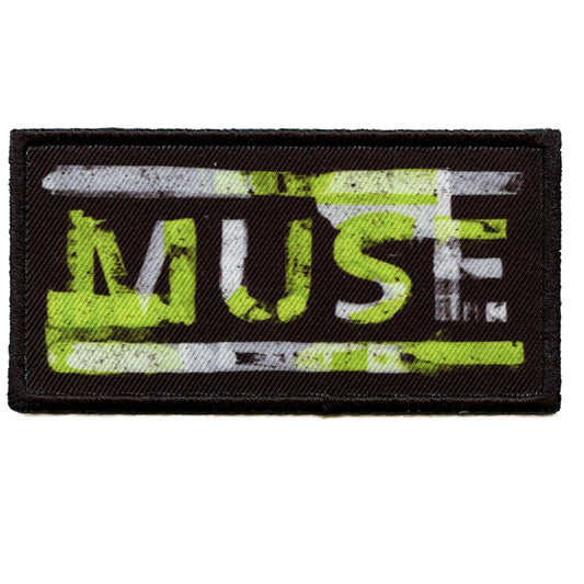 Muse Rock Band Patch Distressed Script Logo Sublimated Embroidery Iron On