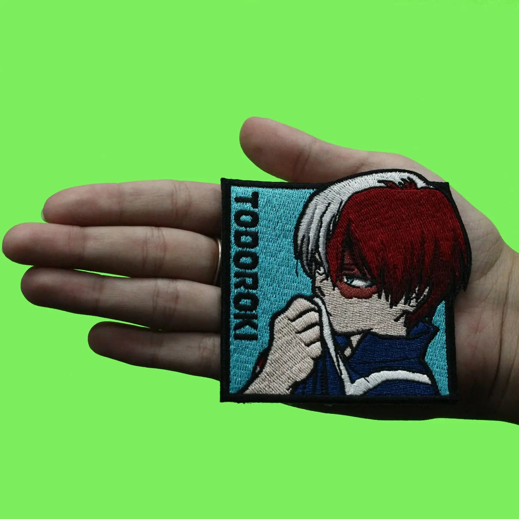 My Hero Academia Patch Todoroki Portrait Box Embroidered Iron On