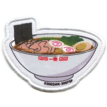 Naruto Ichiraku Ramen Patch Anime Ninja Food Sublimated Embroidery Iron On