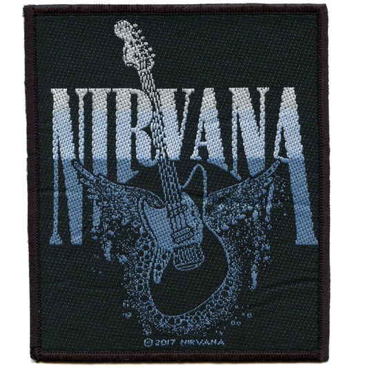 Nirvana Jag-Stang Wings Patch Grunge Fender Kurt Cobain Sublimated Iron On