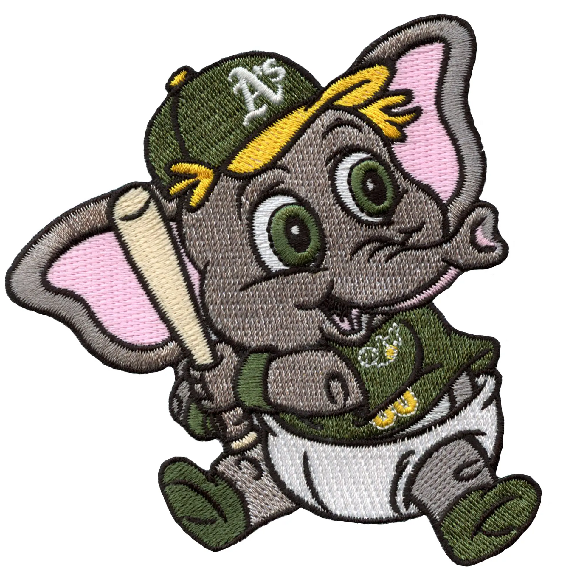 Oakland Athletics Team Baby Mascot 'Stomper' Self-Adhesive Patch