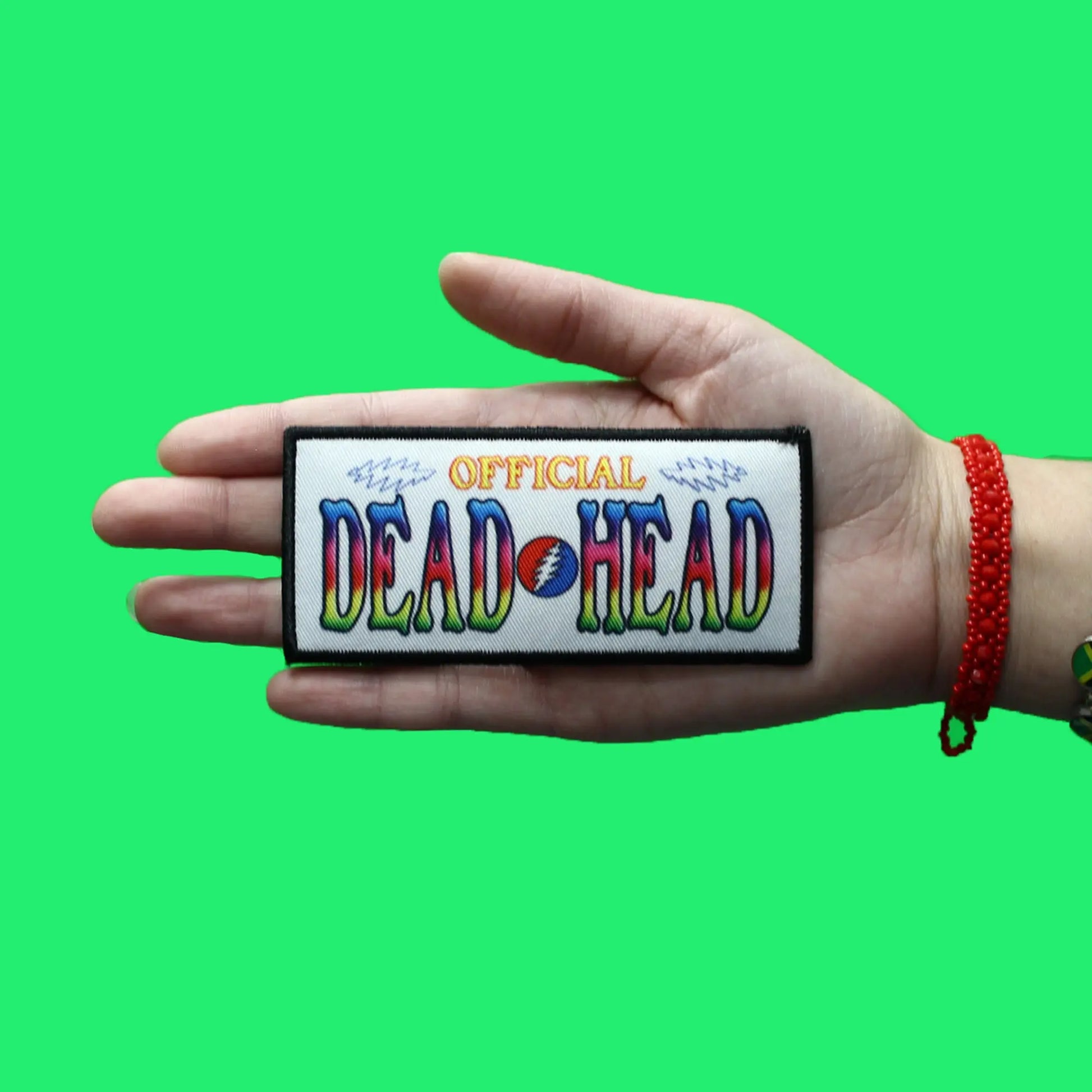 Official Dead Head Patch Iconic Rock Band Sublimated Embroidery Iron On