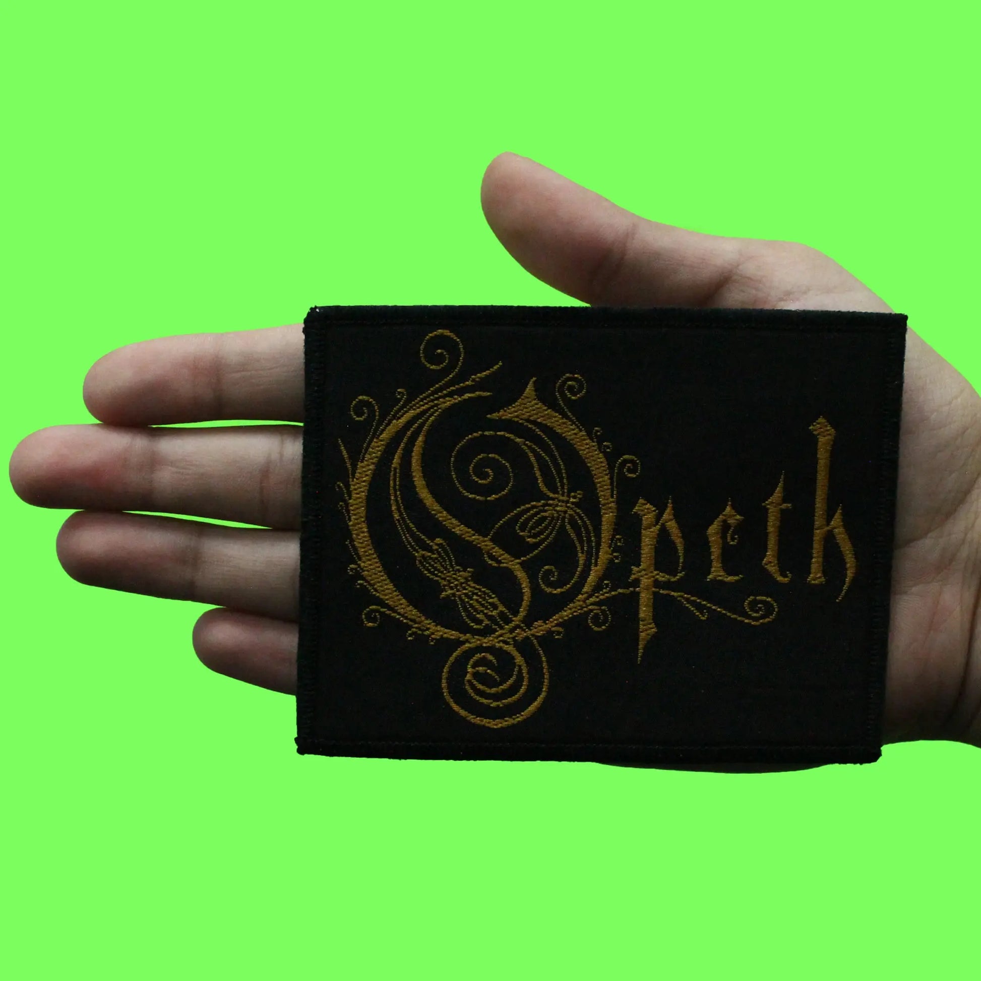 Opeth Standard Logo Patch Rock Band Music Woven Iron On