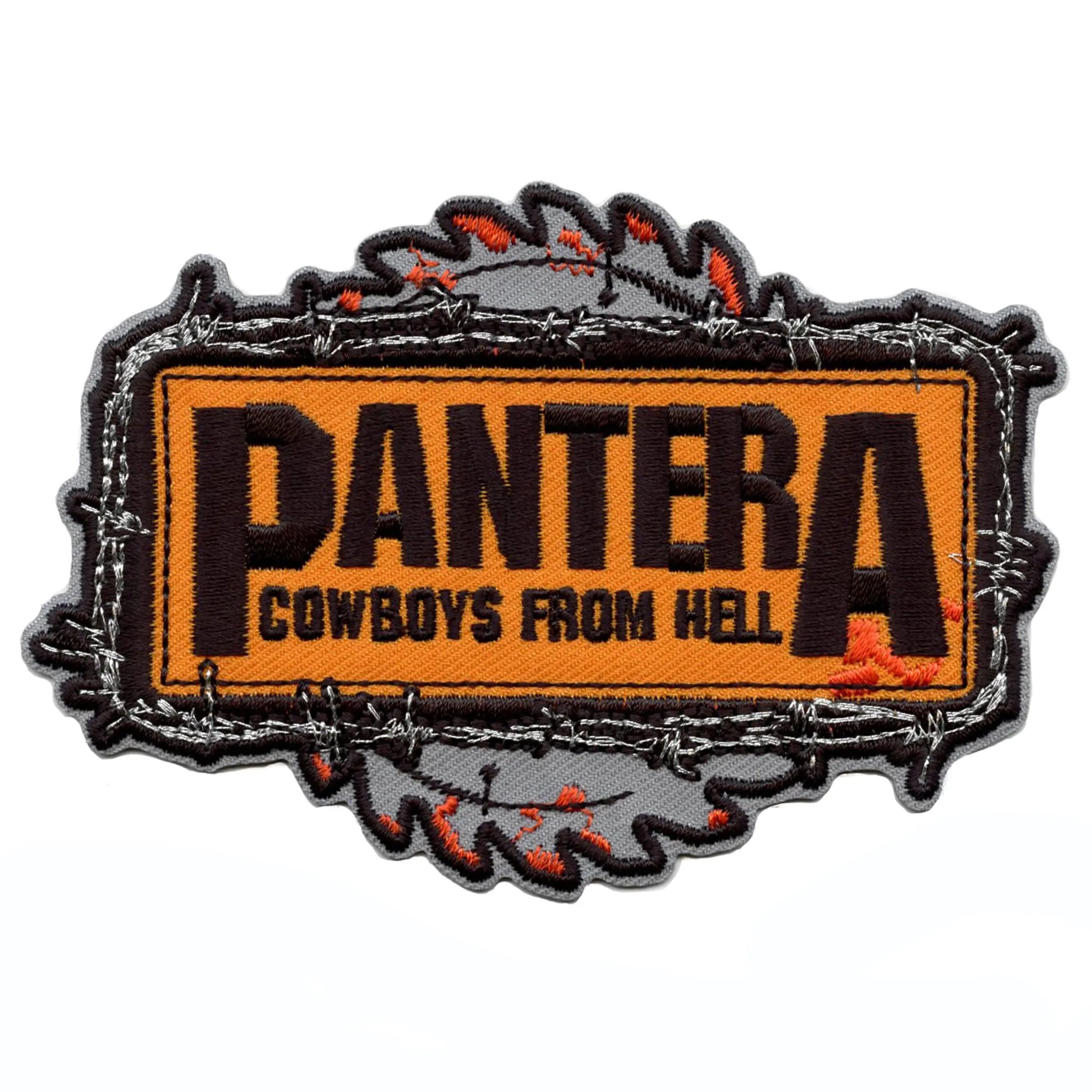 Pantera Chainsaw Logo Patch Cowboys From Hell Embroidered Iron On