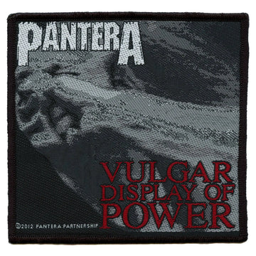 Pantera Vulgar Display Of Power Patch Heavy Metal Band Woven Iron On