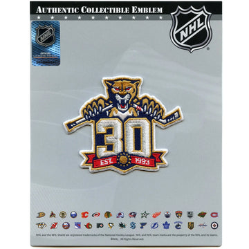 2023 Florida Panthers Team 30th Anniversary Season Logo Jersey Patch