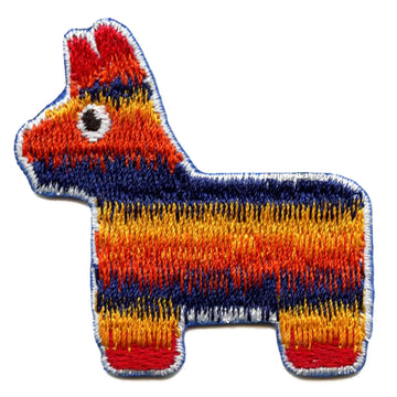 Party Piñata Animal Patch Houston Rainbow Baseball Colors Embroidered Iron On