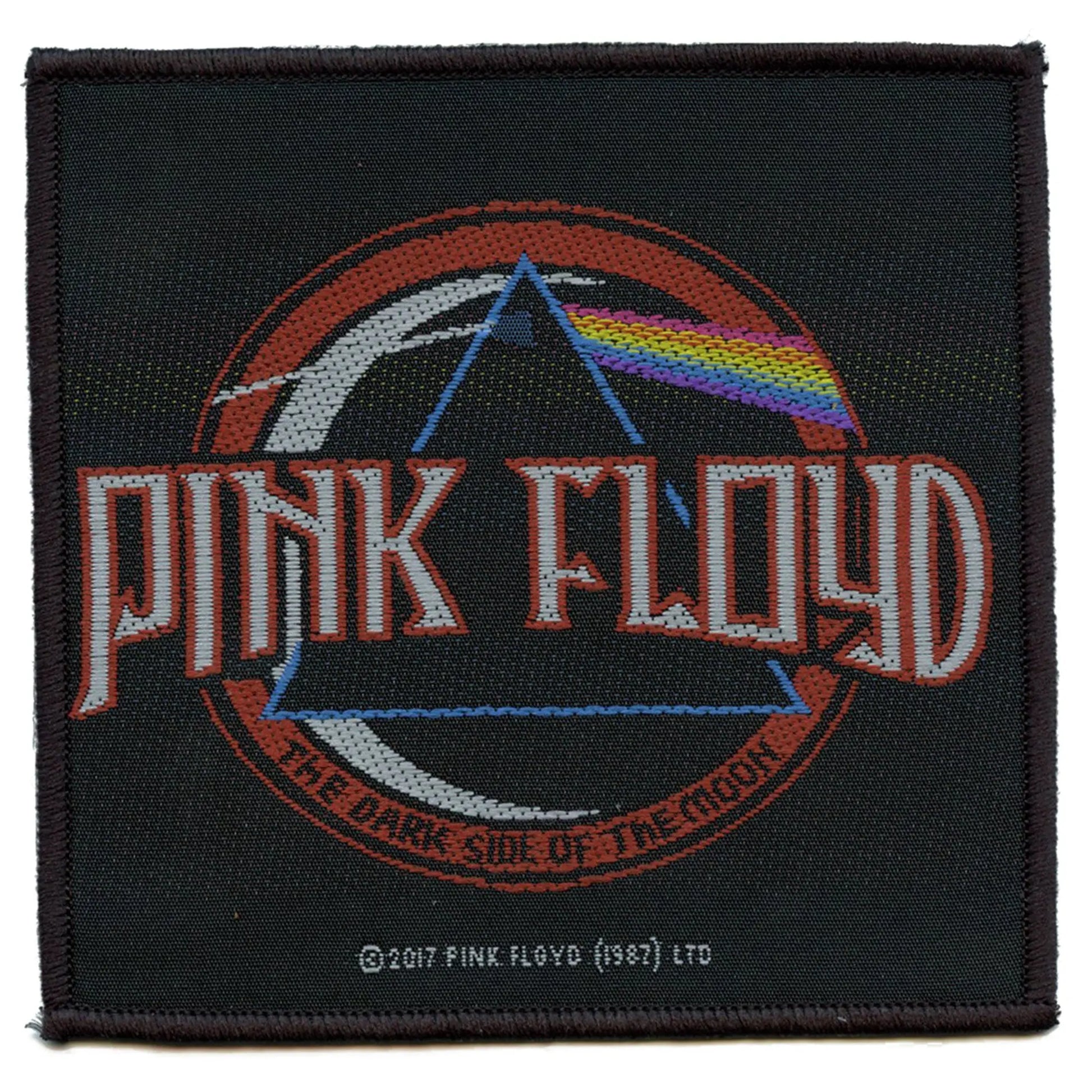 Pink Floyd Distressed Patch DSOTM Rock Psychedelic Woven Iron On