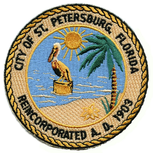 Pittsburgh Pirates City of St. Petersburg Florida Reincorporated AD 1903 Patch Baseball Sport Team Embroidered