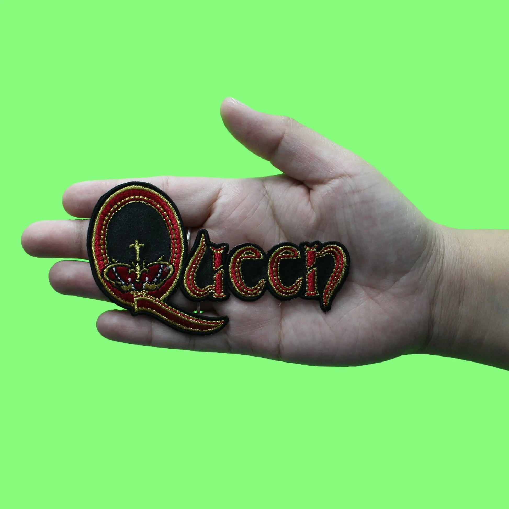 Queen Crown 1973 Logo Patch Classic British Rock Band Embroidered Iron On