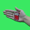 Red Cigarette Box Patch Full Pack Embroidered Iron On