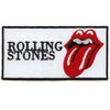 Rolling Stones White Box Logo Patch English Rock Band Embroidered Iron On