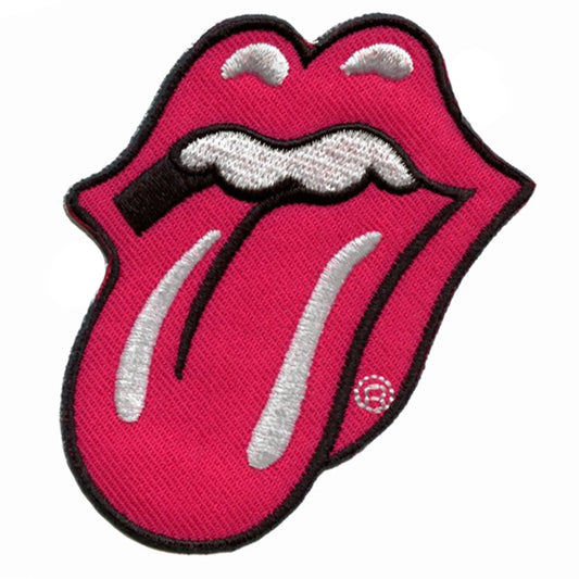 Rolling Stones Classic Patch Pink Tongue Out Embroidered Iron On