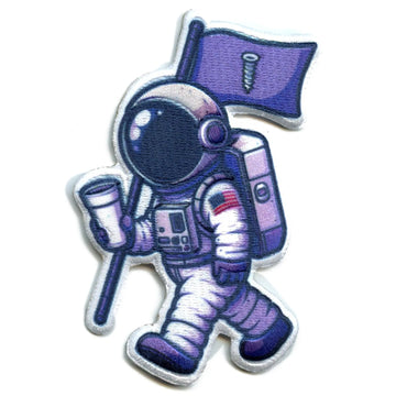 Screwston Houston Astronaut Patch Full Body Suit Sublimated Embroidered Iron On