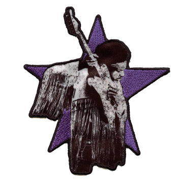 Jimi Hendrix Star Patch Guitars Solo Rock Sublimated Embroidered Iron On