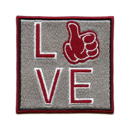 Texas Gig 'em Love Patch College Student Pride Embroidered Iron On