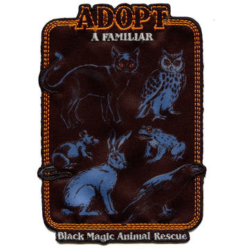 Steven Rhodes Art Patch Adopt A Black Animal Sublimated Embroidery Iron On