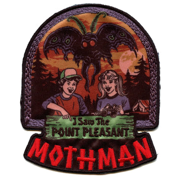 Steven Rhodes Mothman Patch I Saw The Point Pleasant Sublimated Embroidery Iron-On