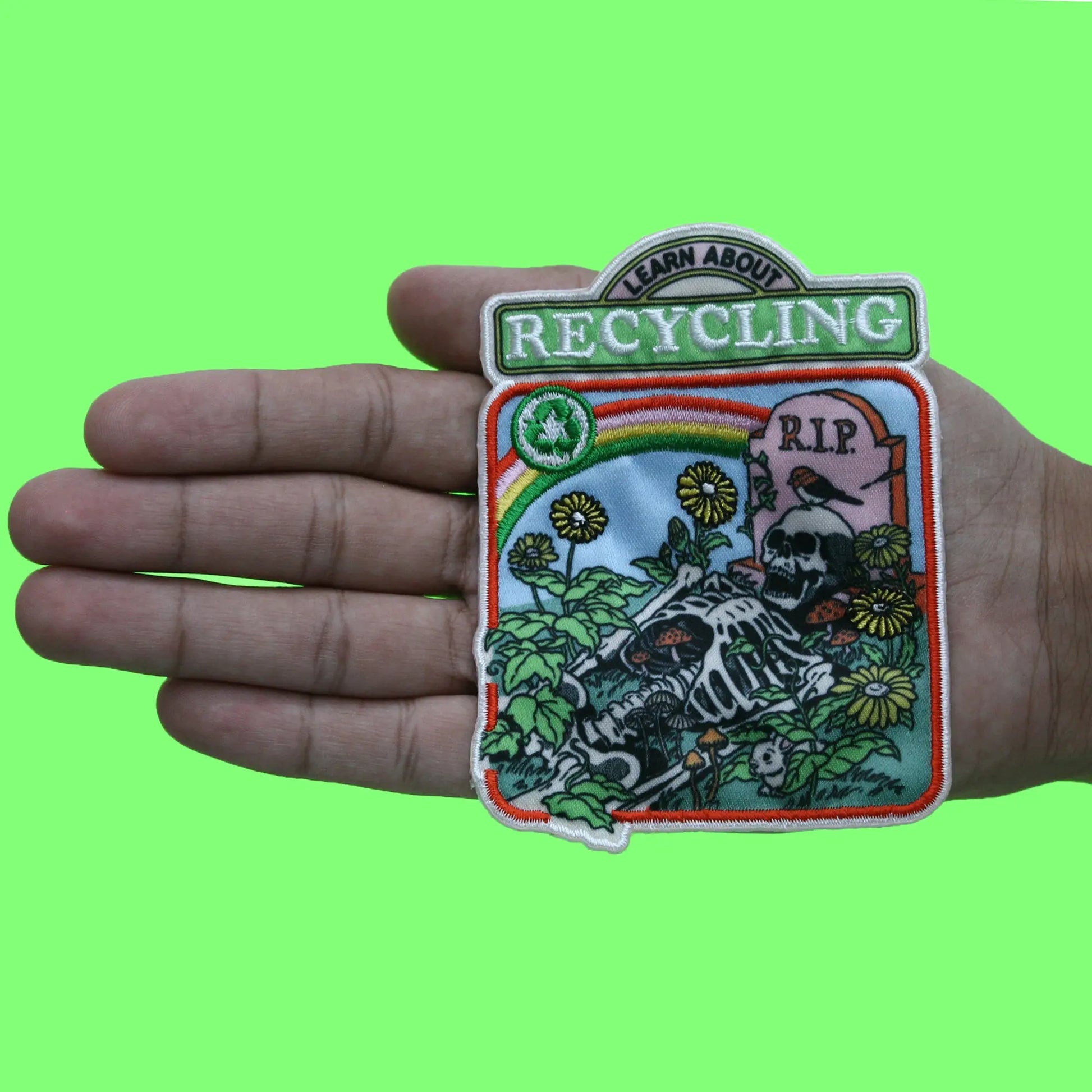 Steven Rhodes  Rotten Corpse  Patch Learning about Recycling Sublimated Embroidery Iron-On