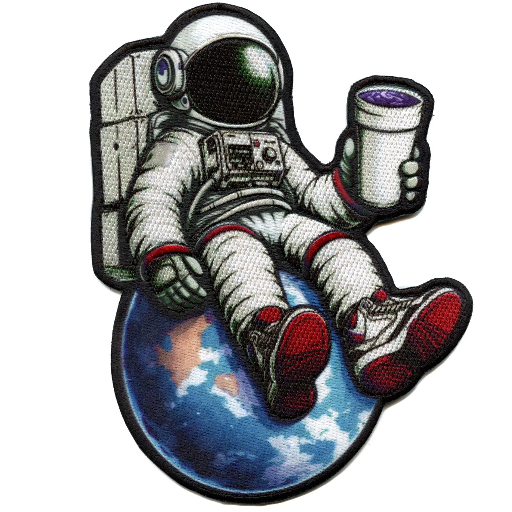 Syrup Astronaut On Top of the World Patch Houston Drank Sublimated Embroidered Iron On