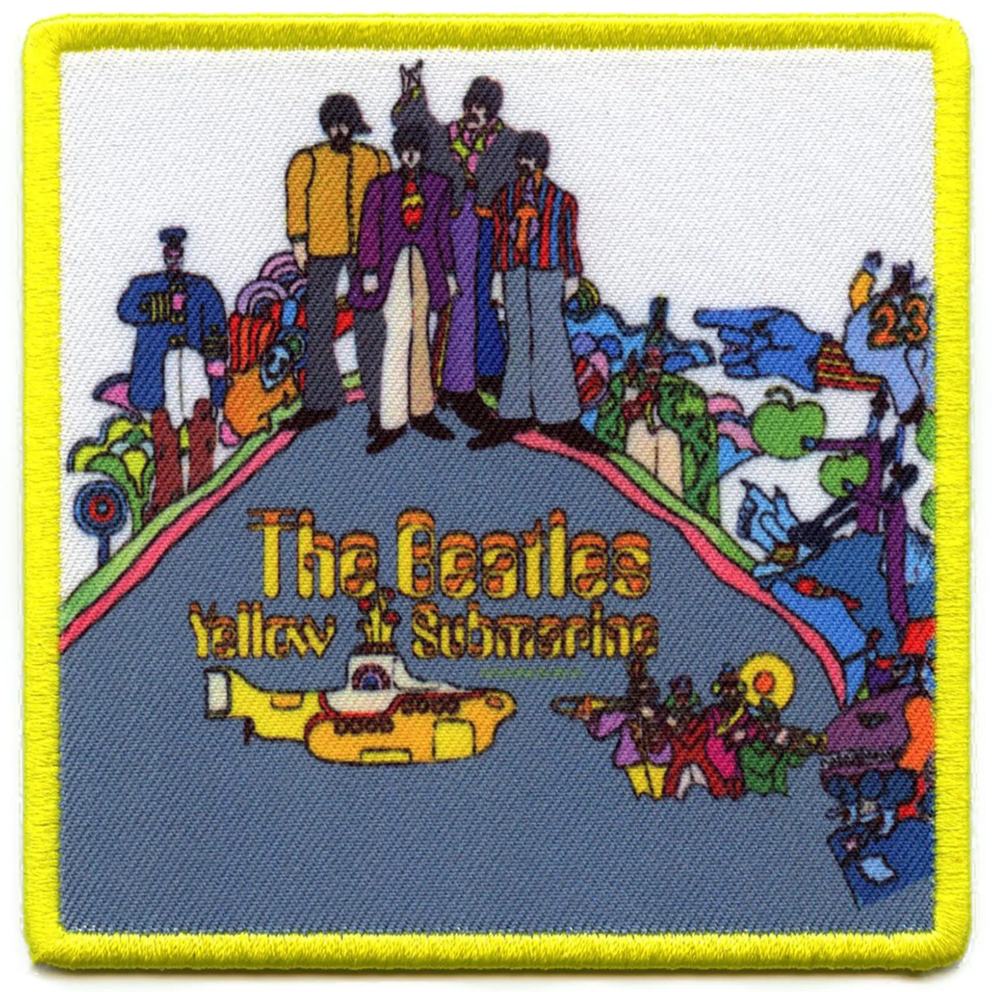 The Beatles Album Cover Patch Patch Yellow Submarine Embroidered Iron On