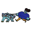 The Beatles Blue Meanie & Dogs Patch British Rock Band Embroidered Iron On