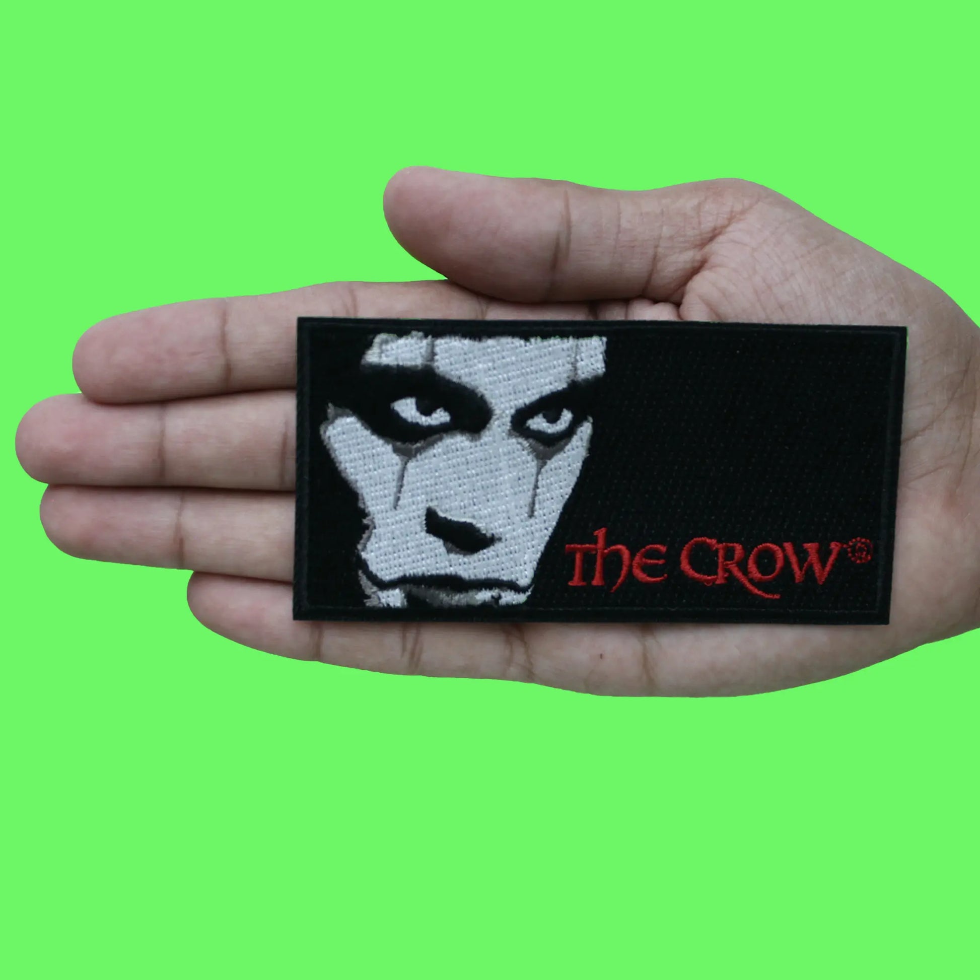 The Crow Eric Draven Stare Portrait Embroidered Iron On Brandon Lee