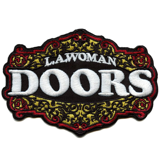 The Doors Script Patch LA Women Album Embroidered Iron On