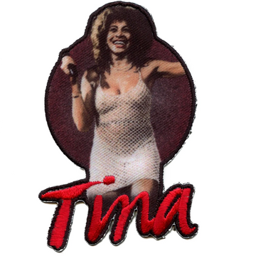 Tina Turner Live Patch Performance Fishnet Dress Sublimated Embroidery Iron On