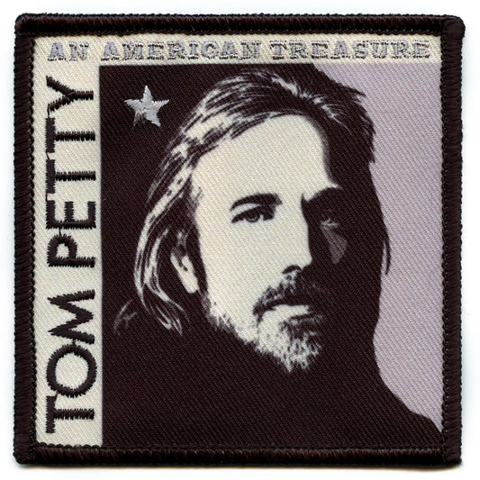 Tom Petty American Treasure Poster Patch Classic Album Cover Embroidered Iron On