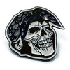 Blue Bandana Skull West Coast Rapper Enamel Pin