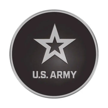 U.S Army Solid Metal Chrome Plated Car Auto Emblem