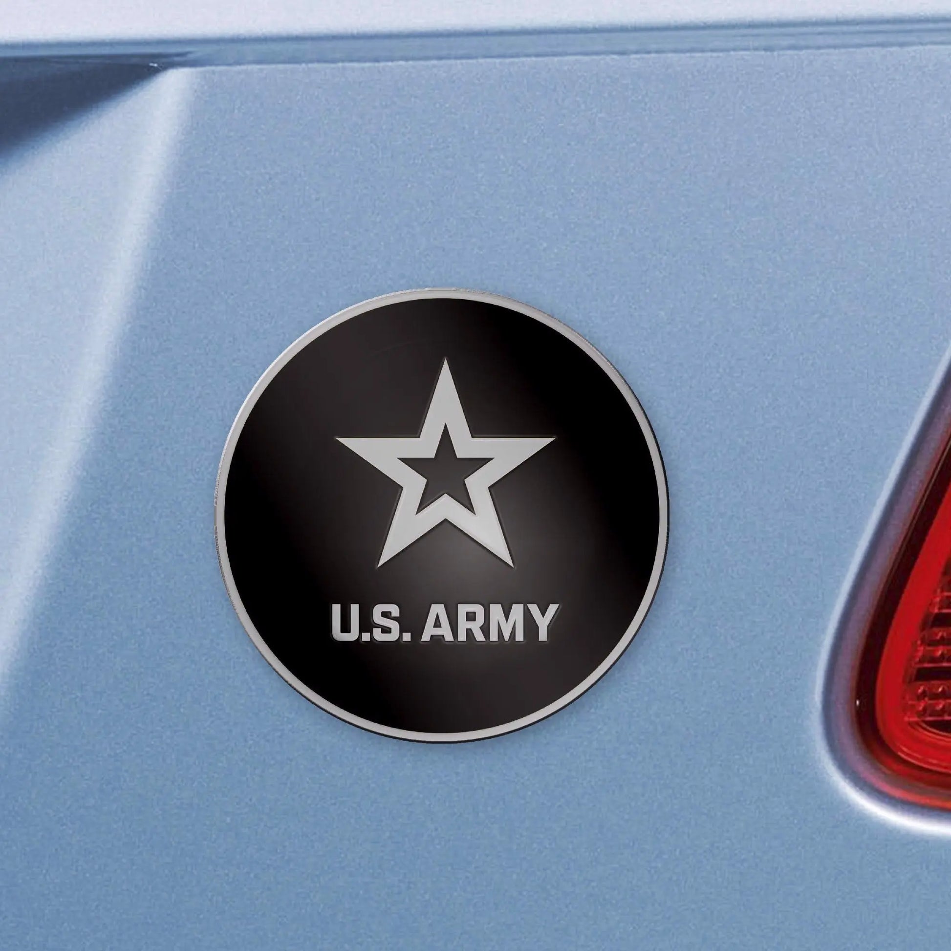 U.S Army Solid Metal Chrome Plated Car Auto Emblem