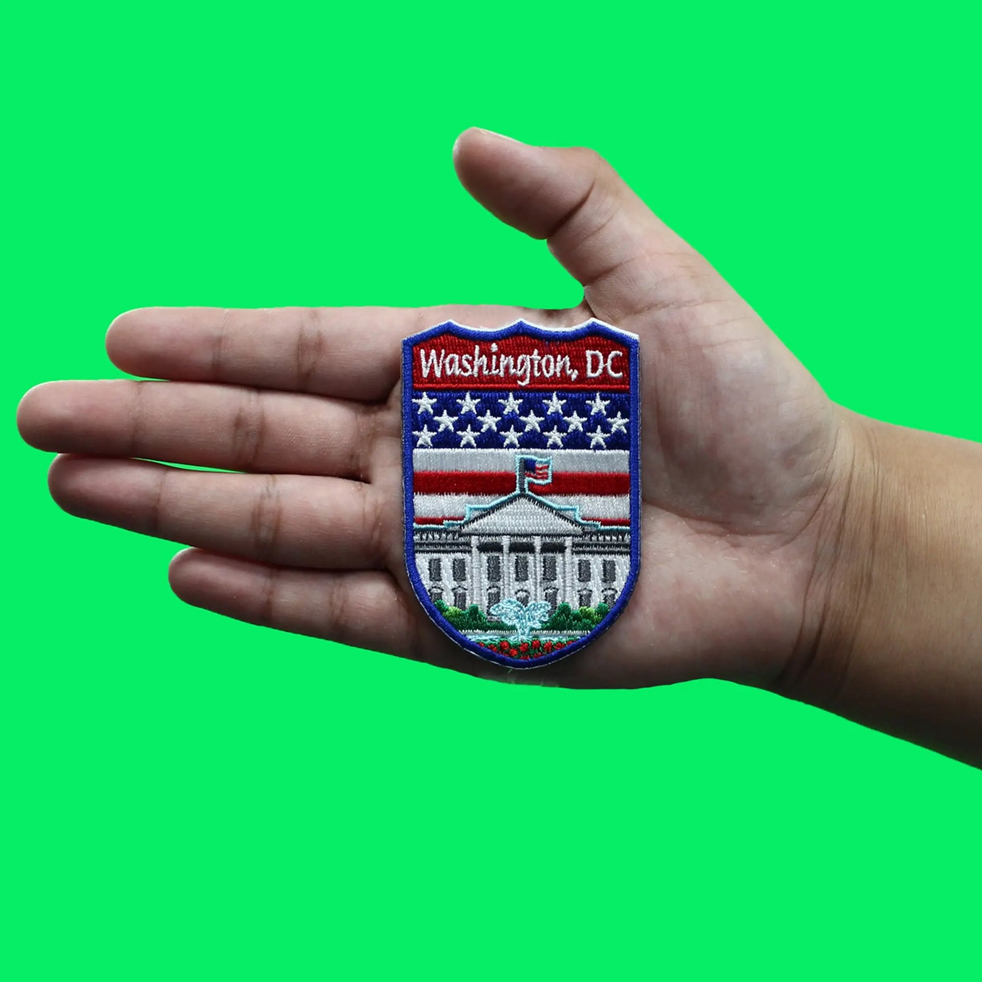 Washington D.C City Tourist Patch World Travel Badge Embroidered Iron On