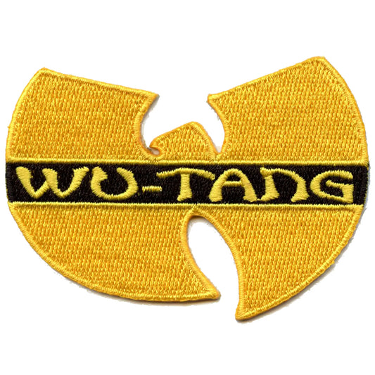 Patch musical Wu Tang Clan Hip Hop avec logo jaune brodé à repasser