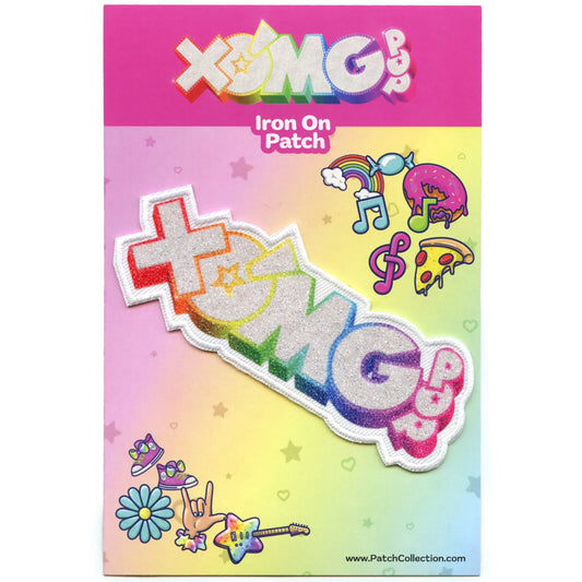 XOMG Pop Glitter Logo Patch Dance Girls Applique Iron On