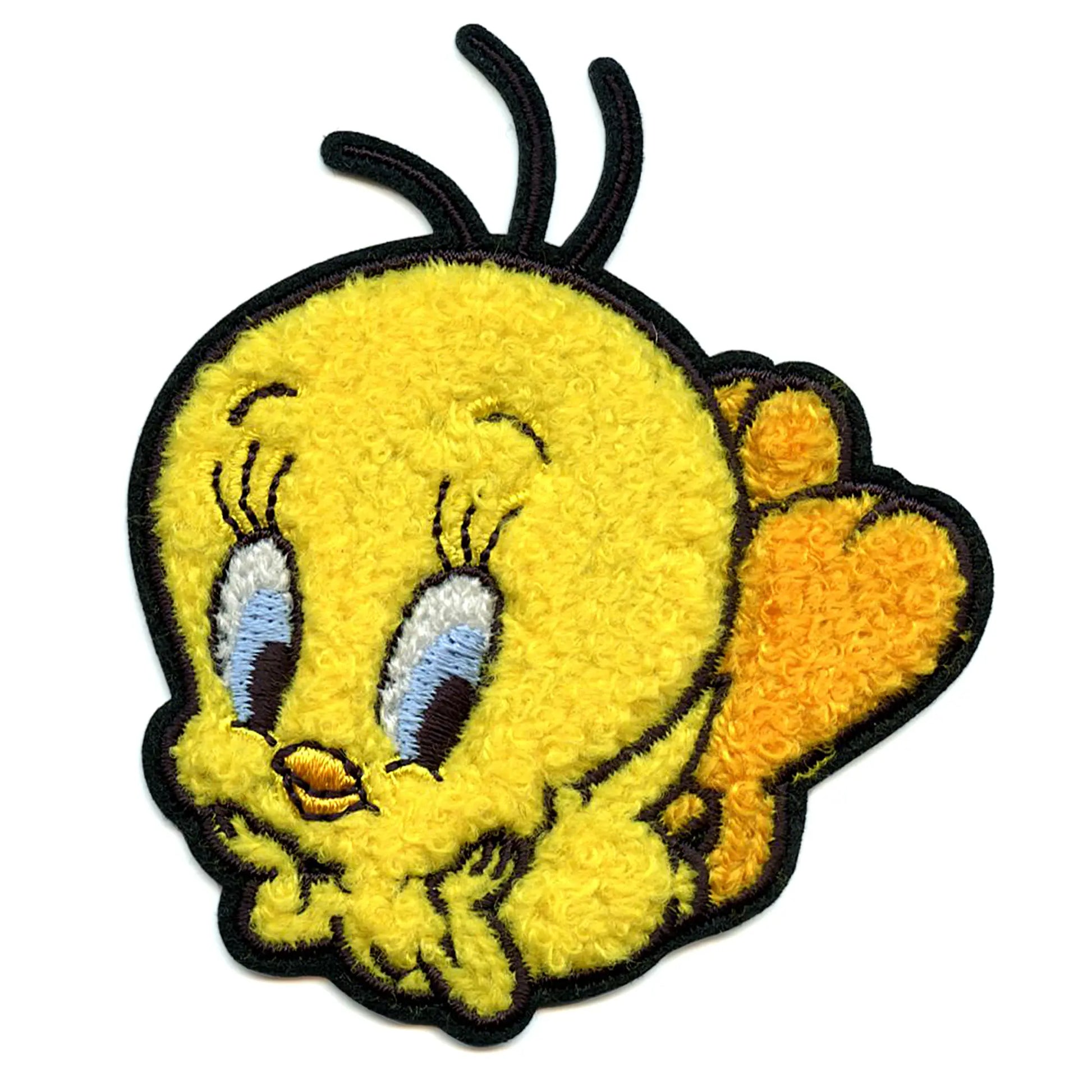 Tweety Laying Down Patch Looney Tunes Cartoons Chenille Iron On